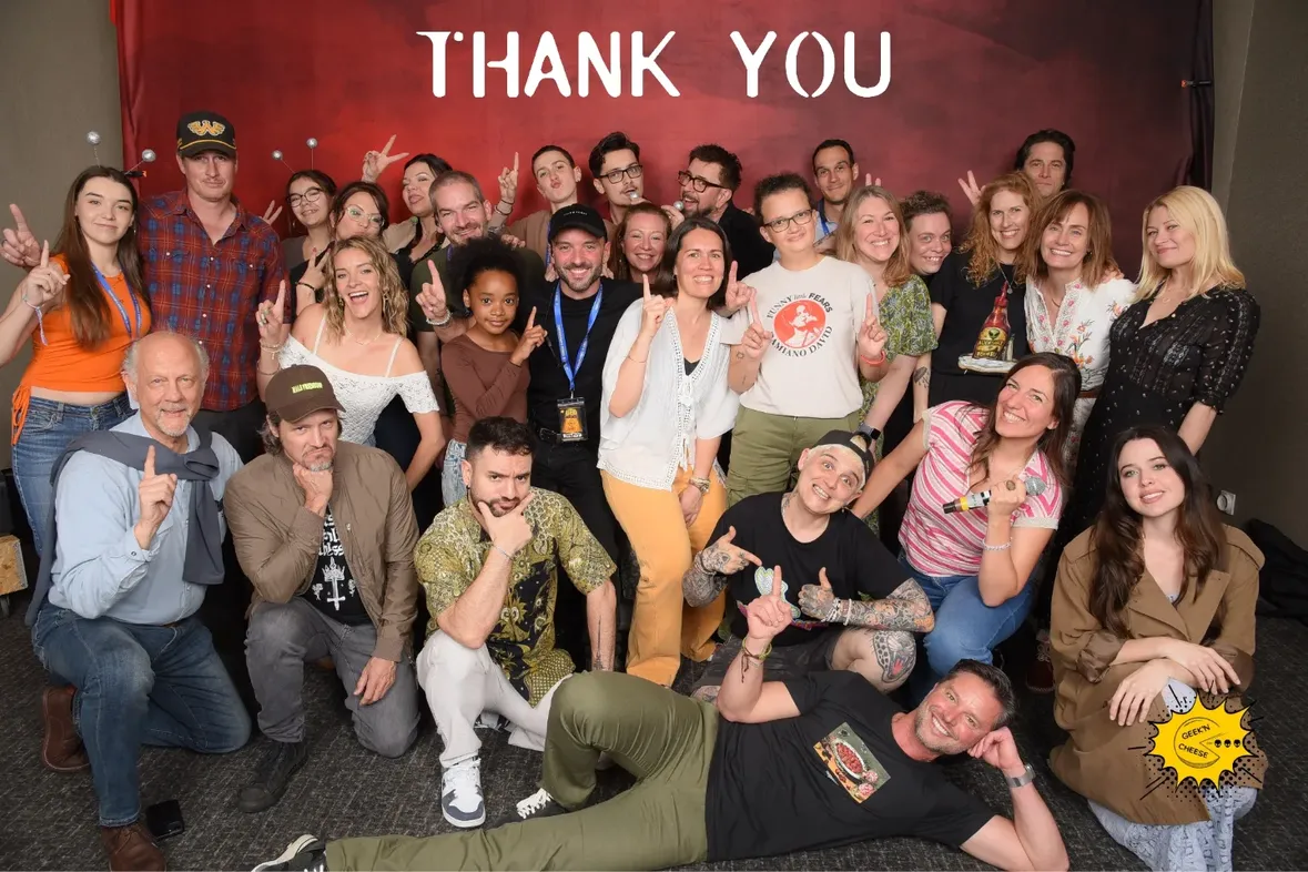 👽Hello everyone,

We hope you're all doing well and that the famous PCD (Post-Convention Depression) isn't hitting you too hard! As for us, we're slowly coming down from an incredibly emotional and unforgettable weekend.

We sincerely hope you had a wonderful convention alongside our amazing guests, who were just as delighted to meet you or see you again.

We would like to extend our heartfelt thanks to everyone who helped make this event such a success:

The team at the Radisson Blu Hotel.

Our fantastic security team from Reflex CVL: Vincent, Jérôme, Pat & Stéphane.

Mickael, our ever-reliable stage manager, always on top of everything!

Our talented photographers: Véro, Serge, and Jaja.

Our wonderful hosting duo: Lise & Ico.

Our incredible volunteer staff, whose dedication never ceases to amaze us:
David, Roxanne, Aurore, Amy, Laetitia, Alex, Laure, Fanny, Kévin, Honoré, Coco, Natacha, Loane, Marion & Anne'So.

Our exceptional guests, for their kindness, warmth, and incredible generosity: 
@emiliede_ravin, @majandrama, @getdianefarr, @thejasonbehr, @i_am_officially_nick_wechsler , @unrealfehr , @davidcconrad & @jim_ortlieb.

And finally, a huge thank you to all of you, our attendees. Without your presence, enthusiasm, and support, this final edition simply would not have been possible.

Thank you all for making this adventure such a special and unforgettable experience 🛸

Jérôme & Jérémy 🧀

#geeckncheese #roswell #BTS47II #paris