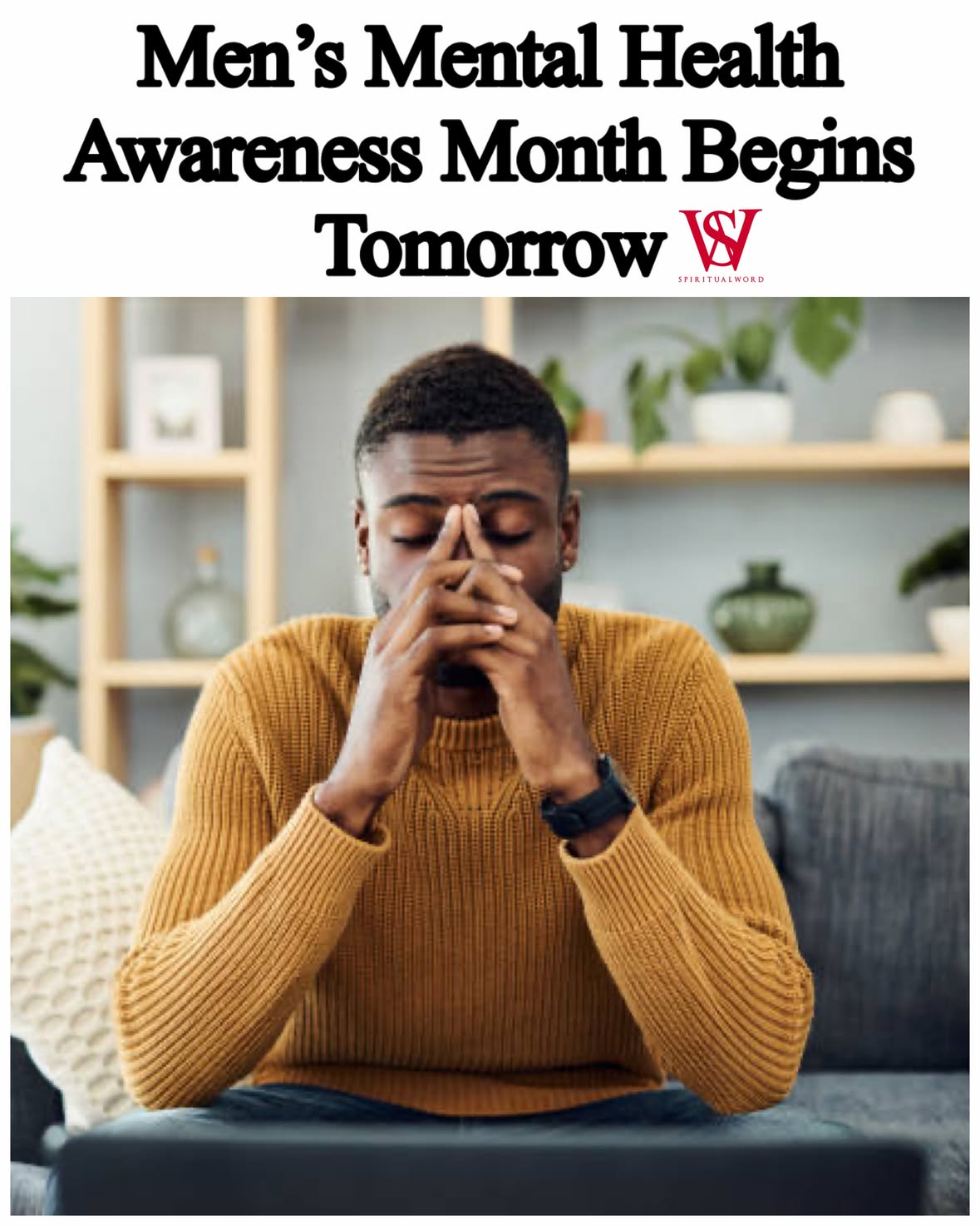 June is Men’s Mental Health Awareness Month, and the nationwide observance begins tomorrow to help break the stigma and encourage men to prioritize their emotional well-being. (📸: iStock)