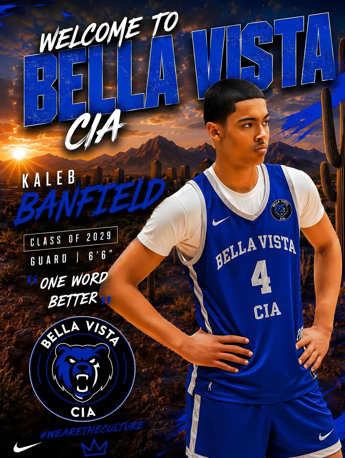 💙🐻 COMMITTED 🐻💙

I’m blessed, thankful and excited to announce my commitment to Bella Vista College Prep for the upcoming basketball season.

I want to thank my family, coaches, teammates, friends and everyone who has supported me throughout my journey. 
None of this would be possible without your belief in me.

Ready for the next chapter and ready to get to work. 💯

#KB4