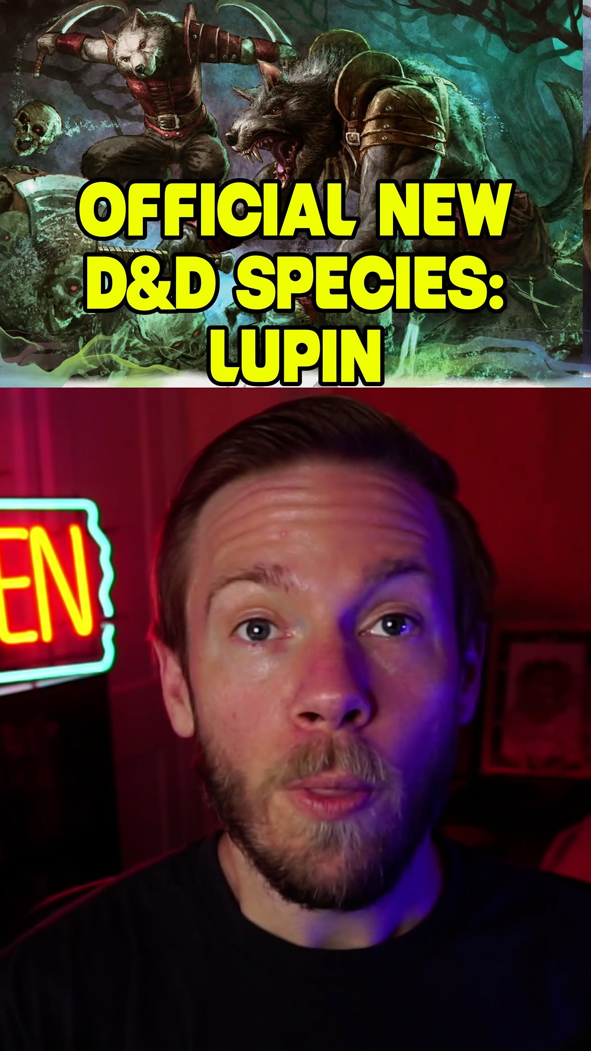 Brand new Dungeons & Dragons species - LUPIN! This werewolf hybrid is definitely going to be a fan favorite. Let's dive into it! #dnd #dnd5e #dungeonsanddragons #dndart