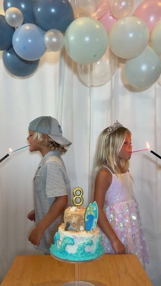 🎂🎉🌊 Here is to year 8 🫶🏻🥰

#birthdayvibes #trend #twins #birthdaygirl #birthdayboy
