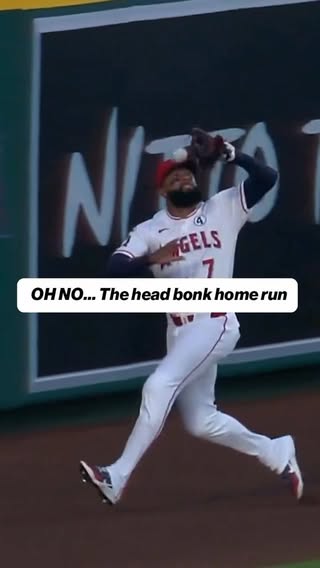 Off of his head and over the fence 😣