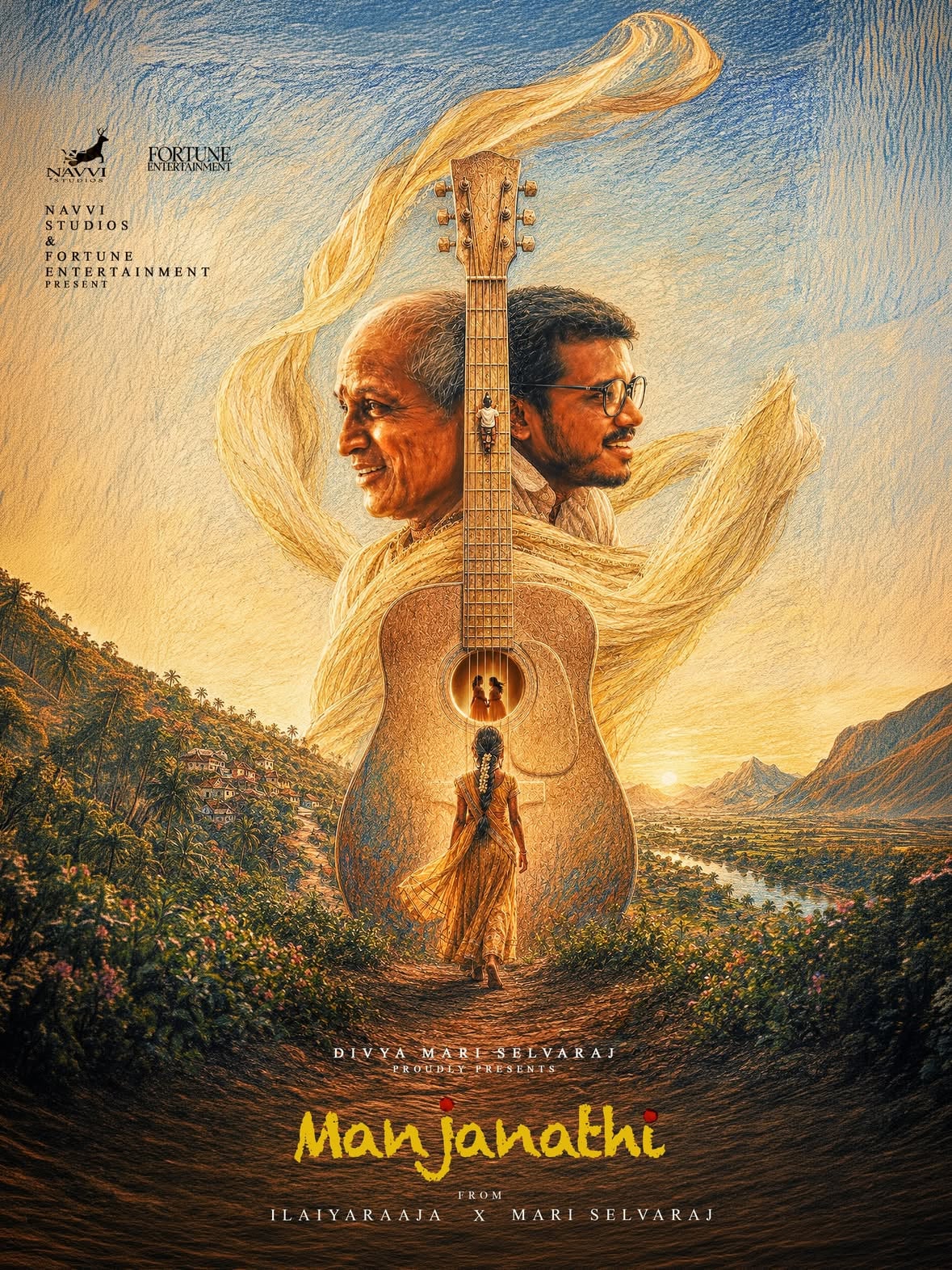 Something I’ve been waiting to announce. Truly honoured to collaborate on this, excited for the new beginning🤍✨

 #MANJANATHI

@ilaiyaraaja_offl @mariselvaraj84 @navvi_studios @thinkmusicindia