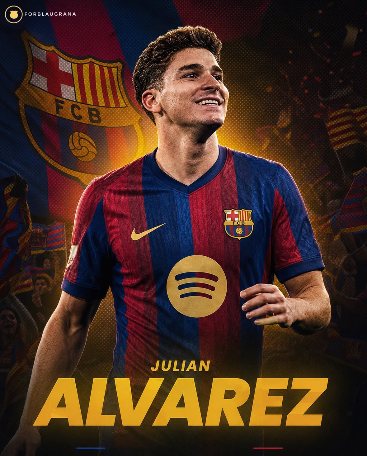 🚨| JUST IN: Julián Álvarez has an AGREEMENT with Barça, this is how the situation is being viewed in Argentina. They see the deal as DONE. The main priority now is for Barça and Atlético Madrid to negotiate and agree on the transfer fee.

— @RogerTorello 🥇