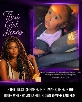 Pinkface is definitely taking @bluefasebabyy and @officialjaialexxis through it. When it was time to end the day with dad, Pinkface was not a happy camper and well … yall watch for yourselves #blueface #jaidynalexis #pinkface #thatgirlhenny #explorepage