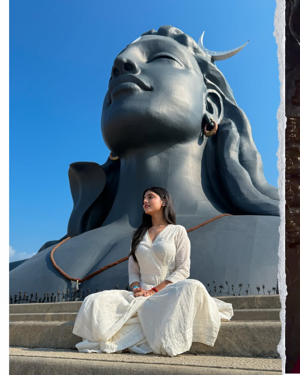 I came here looking for peace.🙏🏻♥️

I left with something even more beautiful-“stillness”

Somewhere between the chants, the silence, the peacocks, the prayers, and the presence of Adiyogi, I found parts of myself I hadn’t met in a long time.

Until next time. 🙏🏻🥺🪷
.
.
.
.
.
.
#Ishafoundation #adiyogi #khushimali_14 #mahadev #sonu