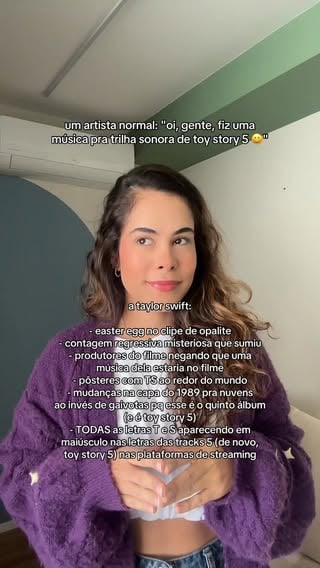 pois é, you wouldn't last an hour in the asylum where TAYLOR SWIFT raised me 🤪🤪🤪 #taylorswift #toystory #swifties #swiftie