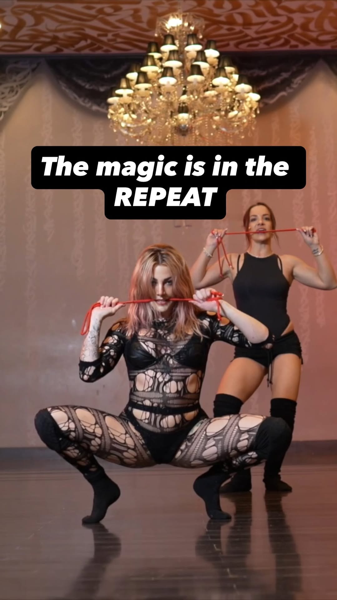 “DO IT AGAIN!!!” 😈 okok here’s something nobody talks about enough:
The version of you who returns to a piece of choreo is never the same one who first learned it.
I’m telling you, as your dance mom, to go back to the rope tutorial 🪢 🔥
Weeks later. Months later. See what hits different. 
Maybe the first time frustrated you, and maybe this will be the time when it all clicks… but you don’t KNOW if you put it on the shelf forever!!

You don’t always need something new.
Sometimes the magic is in the repeat ✨ Which is why every dance teachers most famous words are “do it again” because WE KNOWWW that’s where the growth lives! 

Have you revisited this one yet? What’s the tea?

Choreo/ Tutorial by: @bodylove.sanctuary and @kitty.kompound ✨