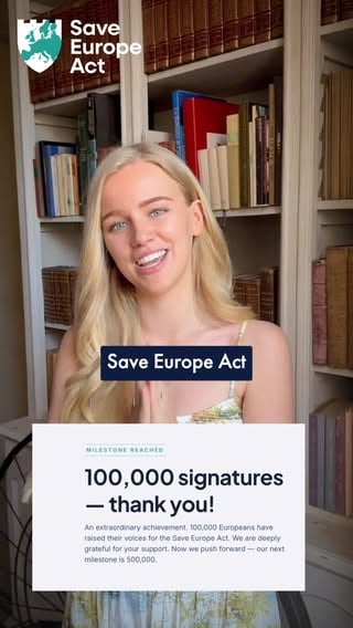 Patriots, we reached our milestone of 100,000 signatures in a mere two days.
The time for Remigration is now, and the process of filing the @SaveEuropeAct starts today. Together with Martin and five other European initiators, we will formally submit the Act to the @EU_Commission.
Now we need your help more than ever.
Help us reach one million signatures on our campaign page and give this initiative real political weight before it even reaches Brussels. With your support, we will make it impossible for them to ignore us.
P.S. Don’t worry if you haven’t received the confirmation email yet. Your signature still counts. We’re fixing it!