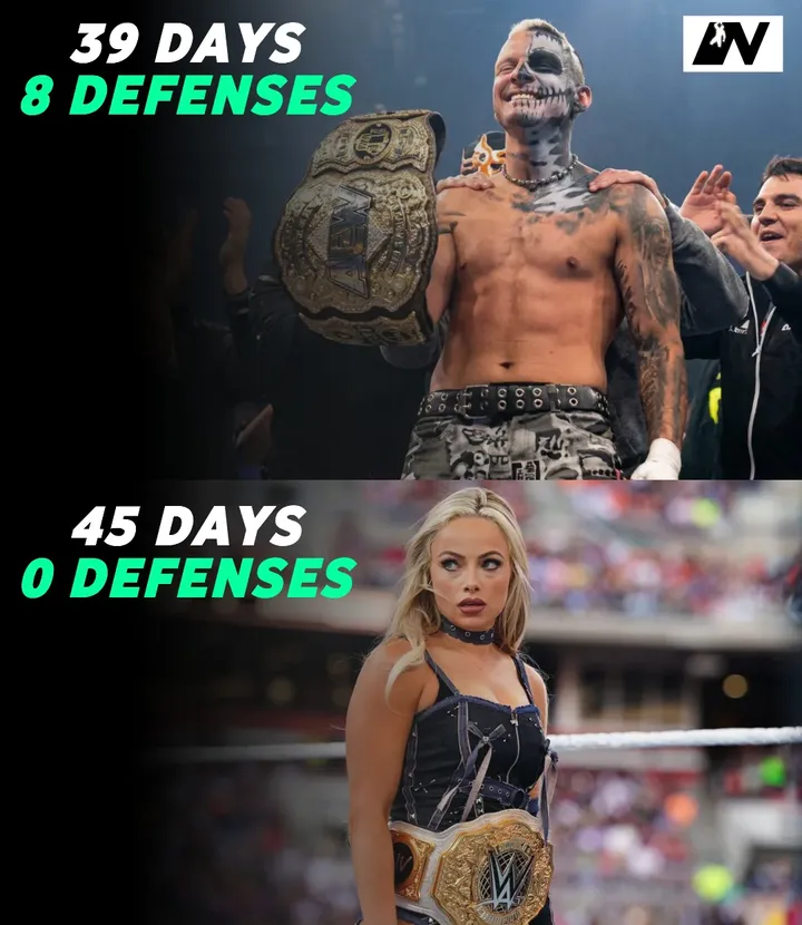 Darby Allin defended the AEW world Championship 8 times during his 39 day title reign 

👉🏻 That is equal to 1 defense every 5 days 

Meanwhile, Liv Morgan is 45 days into her Women's World Championship reign and still hasn't made a single title defense.

WWE creative is looking absolutely clueless.

#wwe #livmorgan