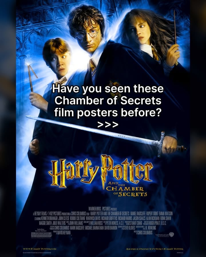 Every single one of these would have had us running to the cinema 🤩 Deep dive into the Chamber of Secrets in the latest episodes of Harry Potter: The Official Film Podcast. Link in bio!