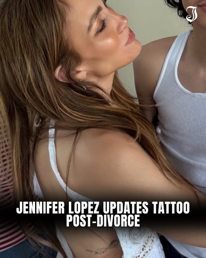 @jlo appears to have made a subtle update to a tattoo from her relationship with Ben Affleck. 👀