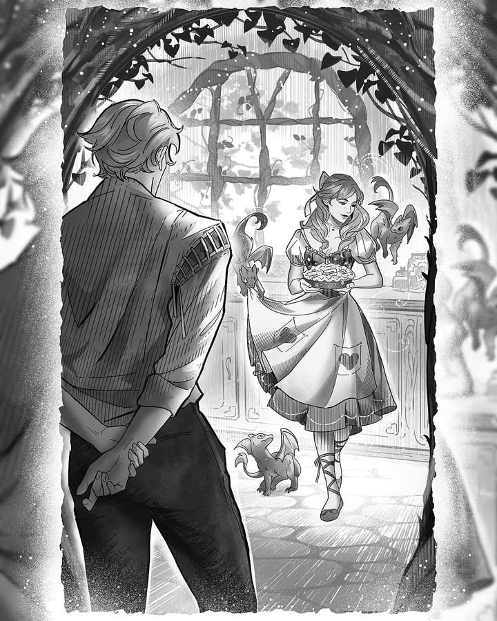 I’m thrilled to present the first official piece of artwork from The Mirror of Infinite Endings, Illustrated by the absolutely fabulous @lotusbubble 

Yes! These illustrations will be in every edition! I think there are about twenty of them, and all of them are my favorite! 

The Mirror of Infinite Endings is a Jacks and Evangeline novella (and the fourth book in the Once Upon A Broken Heart series). It releases Sept 22nd in the US the UK and Canada, but I recommend preordering now if you don’t want to miss out on the special editions that are currently available. 

In the US we have the @barnesandnoble exclusive edition, which has a limited edition lavender cover and a unique (and adorable) foil design underneath the dust jacket! This same edition is also available in Canada from @indigo 💘

In the UK, we have the @waterstones exclusive edition, which has a limited alternate cover and an absolutely magical stenciled edge. If you like the standard cover but want a pretty painted edge, there is also the @tgjonesuk edition, which I’ll be sharing in my stories along with the other UK and US editions. 

Preorders are so so important to authors, and to show my appreciation, everyone who preorders today will get the opportunity to add their name to the Guest Book for The Hollow: Inn for Travelers and Adventurers!✨

✨Please see my stories to add your name to the guestbook along with any wishes you may have for Jacks and Evangeline. ✨💘🦊🍎🥧🪞

✨✨preorder receipts are not required to add your name to the Hollow guest book as this is not an official incentive. This is purely just for fun!