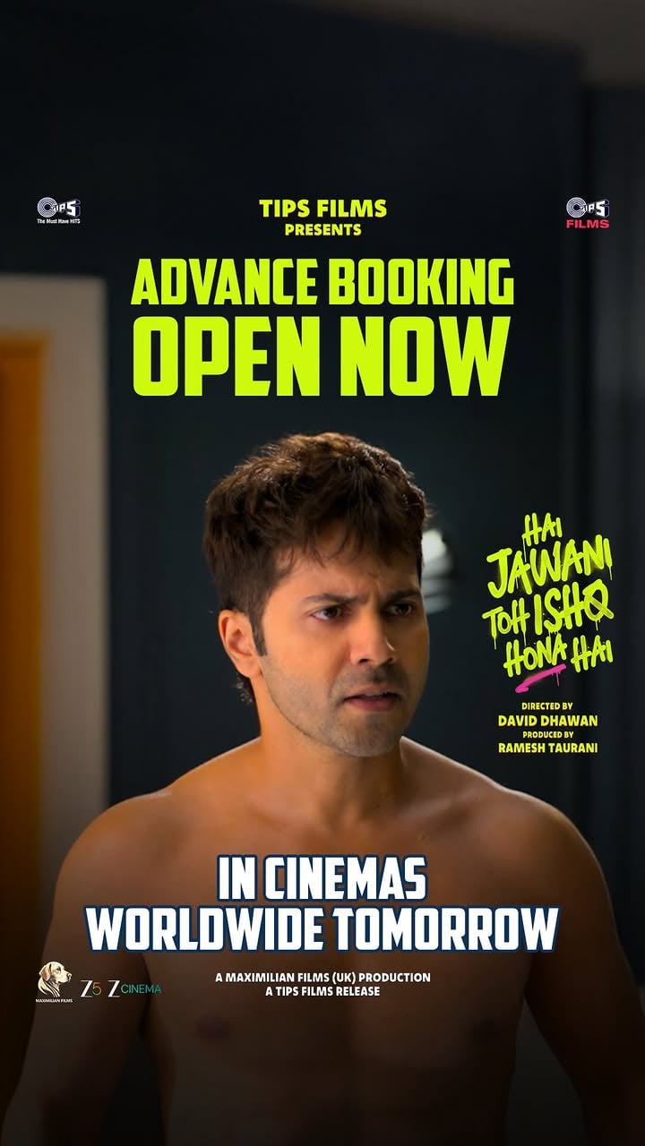 Hai Jawani Toh Ishq Hona Hai. In cinemas tomorrow.
Book your tickets now!!!