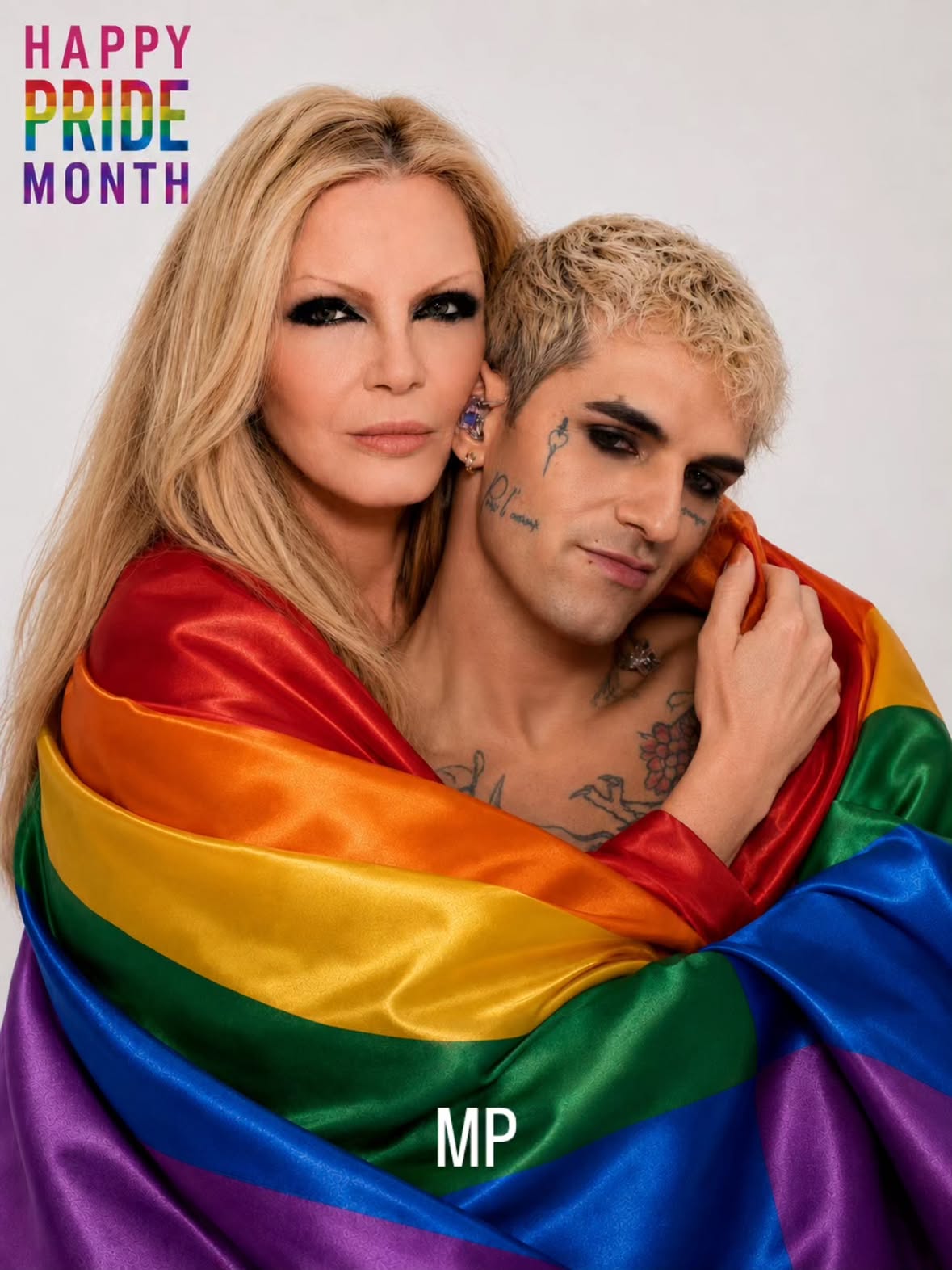 "La libertà è una forma d'arte."

Patty Pravo e Achille Lauro uniti sotto i colori della stessa bandiera per ricordarci che l'unica regola è essere fieramente se stessi, senza confini e senza tempo. 🌈❤️

Buon Pride Month a tutti! 🏳️‍🌈✨

#PrideMonth #PattyPravo #AchilleLauro #LoveIsLove #Pride2026