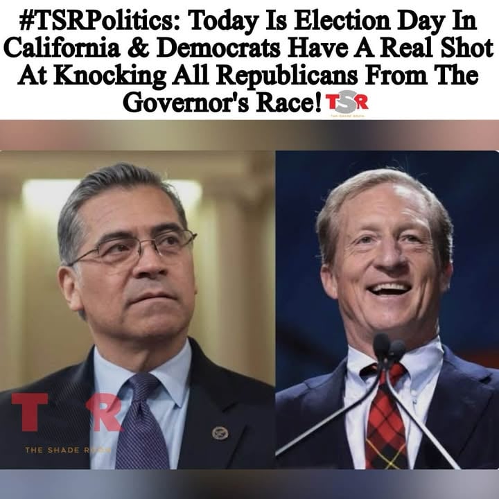 #TSRPolitics: California Roomies, TODAY is election day! 🗳️ Democrats #TomSteyer and #XavierBecerra have a real shot to knock out every Republican in the California Governor’s race and face off head-to-head in November, which would be a FIRST in California history. Thanks to the state’s “jungle primary,” only the TOP TWO vote-getters move on regardless of party, and right now both leading spots could go blue.
Progressive Roomies are locking in HEAVY behind Tom Steyer, who’s pulled together a serious grassroots coalition: California Black Women’s Collective PAC, Bernie Sanders’ Our Revolution, the California Nurses Association, the California Teachers Association AND Bishop William J. Barber II. Steyer is the only candidate running on a bold, systemic-change platform actually aiming to shake up the system.
Meanwhile, establishment Democrats and corporate donors are rallying behind Xavier Becerra, who his debate opponents are calling the “embodiment of the status quo.” Word on the street is he walked back his past single-payer healthcare stances for “incremental reform”. *The author was paid by Steyer for Governor 2026 #1485077 in connection with this posting.*
(SWIPE) to check out the final poll numbers, and sound off in the comments if you’re casting your ballot today to make history!
