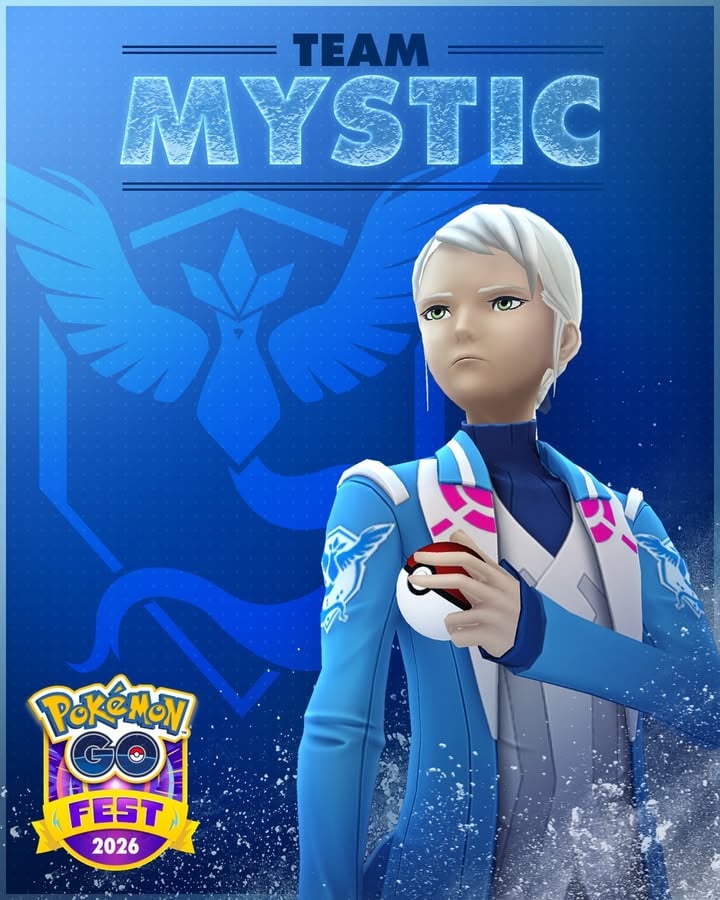Team Mystic doesn’t just show up to an event.
They’re cool-headed, analytical, and know what it takes to go for the win. ❄️🔵

Share this post with a fellow Team Mystic Trainer! 
 #PokemonGOFest2026 #TeamMystic