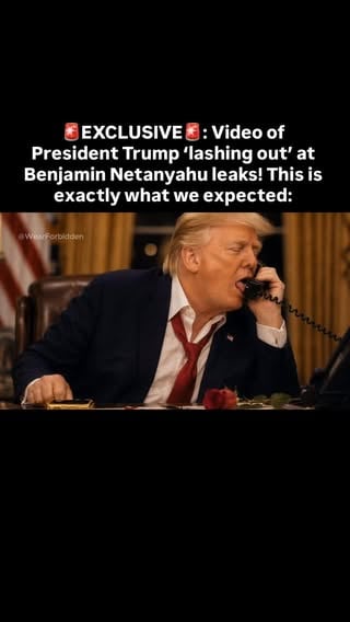 🚨EXCLUSIVE🚨: Video of President Trump ‘lashing out’ at Benjamin Netanyahu leaks! This is exactly what we expected.