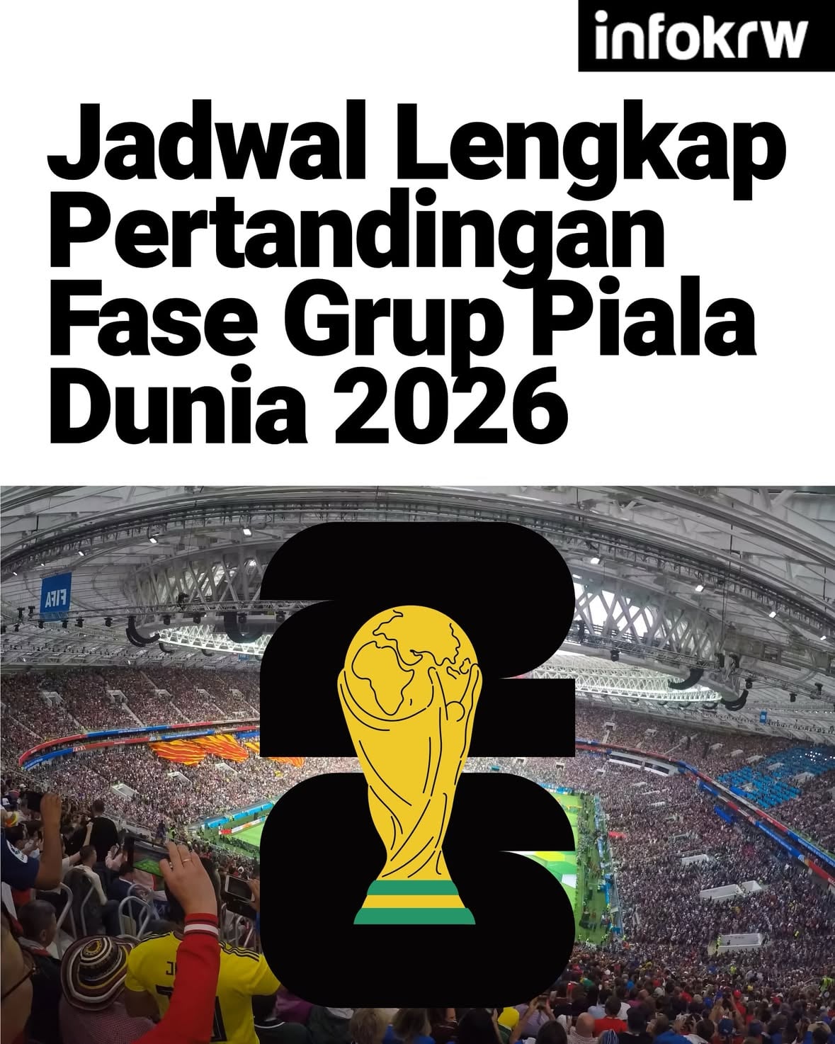Piala Dunia 2026 akan segera berlangsung pada 12 Juni 2026 dengan tuan rumah 3 Negara yaitu USA, Meksiko dan Kanada.

Prediksi Urang Karawang siapa nih yang kira-kira bakal juara Piala Dunia tahun ini??🙌

#infokrw #karawang #jadwal #pertandingan #pialadunia2026