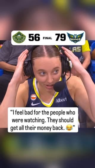 Paige Bueckers had jokes after both teams had a rough night from the field 😅