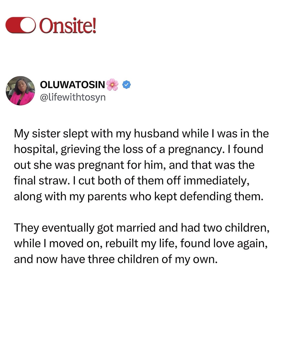 A woman is asking if she’s wrong for protecting her peace after deciding to keep her family cut off following a betrayal.
#Clique, swipe to read the full story, was she right to deny them access back into her life?