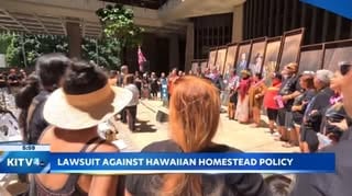 Lawsuit takes aim at Hawaiian Home Lands policy for Native Hawaiians
.
About 30,000 Native Hawaiians are still waiting for Hawaiian Home Lands and now a Hawaii resident without Hawaiian blood wants to be one of them.
Pacific Legal Foundation filed a lawsuit in U.S. District Court on behalf of Eric Ryan. The organization said he applied for Hawaiian homestead but was deemed ineligible because of his ancestry.
“It’s explicitly clear that this program, as old as it is, singles out people on the basis of ancestry and it provides benefits to a select group of people based on nothing other than their blood,” said Ryan’s attorney Caleb Trotter.

#hawaii #news #hawaiian #homestead #land