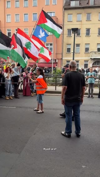 Berlin – May 2026
During a solidarity protest for the civilians of Gaza and Lebanon, a supporter delivered an emotional speech about children and the refusal to normalize their suffering.