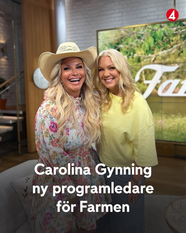 Efter sex år som programledare för ”Farmen” byter Anna Brolin gården mot fotbollsplanen för att bevaka det stundande världsmästerskapet.

Vem som skulle ta över stafettpinnen har hittills varit okänt, men i tisdagens Nyhetsmorgon gästade Brolin programmet för att berätta om sin tid på torpet – och för att välkomna medieprofilen och konstnären Carolina Gynning som ny programledare.

– Jag är så glad för det här. Jag kan inte tänka mig ett bättre sommarjobb, säger hon.