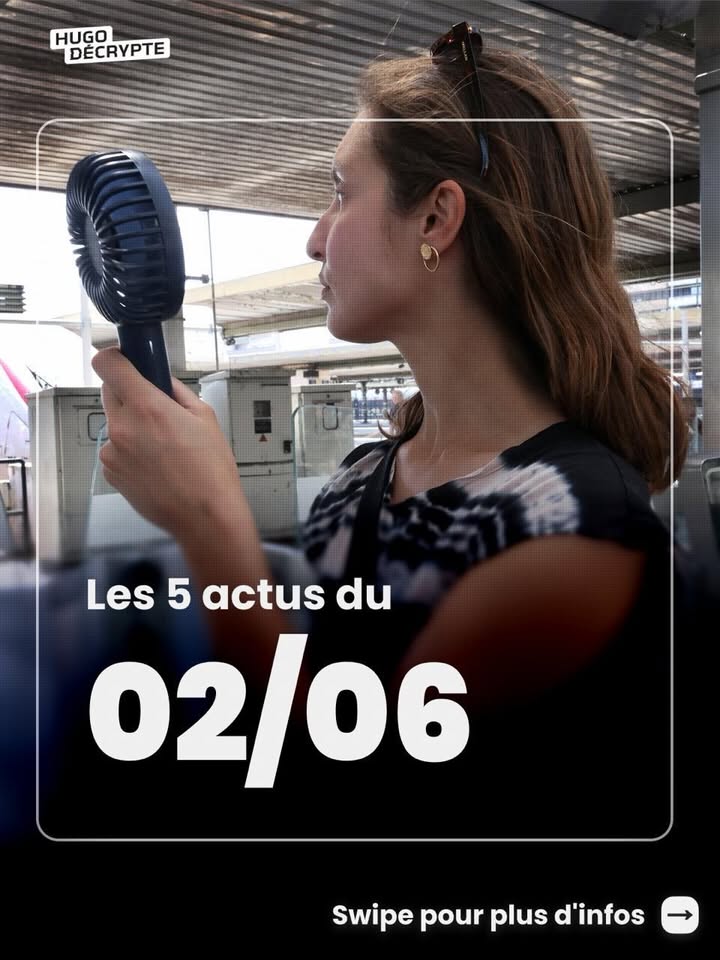 🚨 En 1 minute, votre résumé de l’actualité du jour 🚨
.
📧 Pour suivre la newsletter : https://hugodecry.pt/newsletter
.
🍿 Pour suivre l’actu culture : @hugodecrypte.pop
.
🏋️ Pour suivre l’actu sport : @hugodecrypte.sport
.
SHOUTOUT à @danagram34430 et @toan.scdbhr pour leur participation au débat !
.
Tous les jours, on met en avant deux participants du débat. Pour participer : like + débat En commentaire.
.
Les mesures du gouvernement sont-elles suffisantes pour répondre aux problèmes de santé mentale des jeunes ? 🧐 
.
Commentez oui/non/sans opinion suivie de vos éventuels arguments, résultats dans l’édition de demain !
.
Couverture : © MaxPPP
Actu 1 : | BFM, Le HuffPost
Actu 2 : © MaxPPP | OMM, Le Monde
Actu 3 : © MaxPPP | Franceinfo, Le Figaro
Actu 4 : | Ouest-France, Franceinfo
Actu 5 : | Le Parisien, BFM