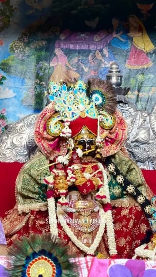 श्रृंगार आरती दर्शन - 01/06/26 🌼

 ठाo श्रीहित राधावल्लभ लाल जू मंदिर वृन्दावन ।
*श्री जी मंदिर से संबंधित जानकारी व सेवाओं को श्री जी के चरणों में निवेदन करने हेतु संपर्क करे* !!
संपर्क सूत्र - 8168100515
.
गोस्वामी श्री हित निमिष जी महाराज (जय जय)
श्री हित राधावल्लभ लाल मंदिर, वृंदावन 
.
श्री राधावल्लभ लाल  जी मंदिर से जुड़े !! 
@shrihitradhavallabhlal

Shri Radhavallabh Lal ji Vrindavan 

#vrindavan #shriharivansh #radheradhe #nimish_goswami  #shrihitradhaballabhlal