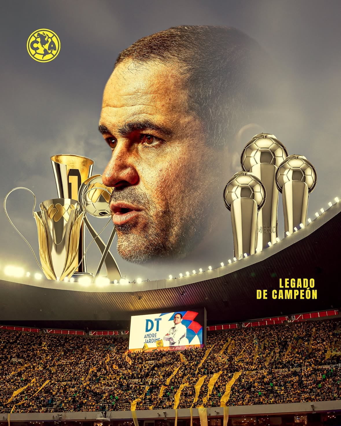André Jardine concluye su exitosa etapa con el Club América.

Después de seis campeonatos con nosotros, incluyendo un histórico Tricampeonato, no nos queda más que agradecerte por todo el compromiso y el trabajo desarrollado en nuestra institución, André.

Te convertiste en el Director Técnico más triunfador del Club y tu huella quedará permanentemente grabada en nuestra historia.

Desde Club América, te deseamos el mayor de los éxitos en tus próximos proyectos, Jardine. 🦅

📰 Comunicado: clubamerica.com.mx

#LegadodeCampeón #GrandesDeCorazón
