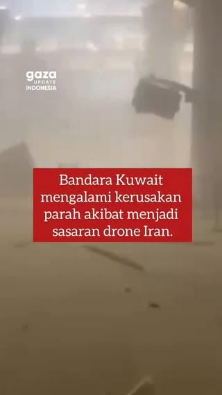 Iran membombardir target Amerika di Teluk, dan menyebabkan kerusakan parah pada bandara Internasional di Kuwait tadi malam.

3/6/26
#gazaupdate #gazaupdateindonesia