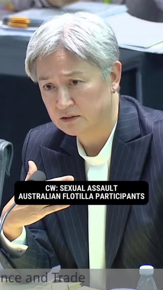 Solidarity with the courageous Australian humanitarians from the Global Sumud Flotilla as they take their evidence of alleged abuse to the ICC.

At Senate Estimates today, I asked whether their accounts were believed, but I could not get a clear answer.

As @julietlamont said: “If Australian survivors can be heard in The Hague but not in Canberra, something has gone badly wrong.”