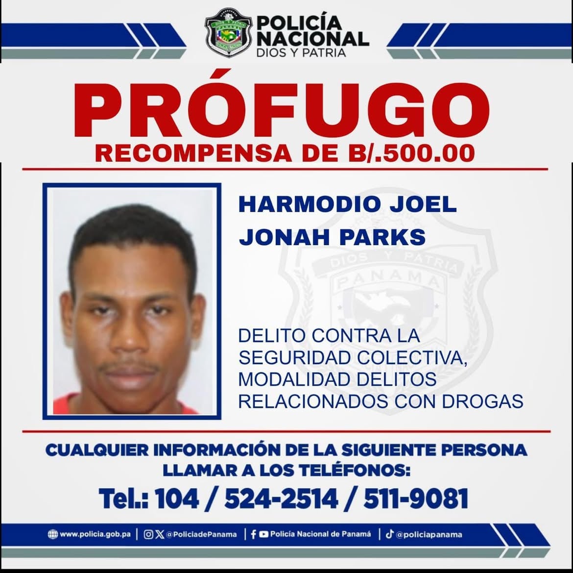 Estos son los privados de libertad que se evadieron del Centro Penitenciario La Joyita el pasado lunes 1 de junio. Se solicita la colaboración de la ciudadanía para su ubicación y recaptura. Cualquier información que contribuya a este propósito puede ser comunicada de manera confidencial al 104 o al puesto de policía más cercano. #DenunciaELDelitoAl104