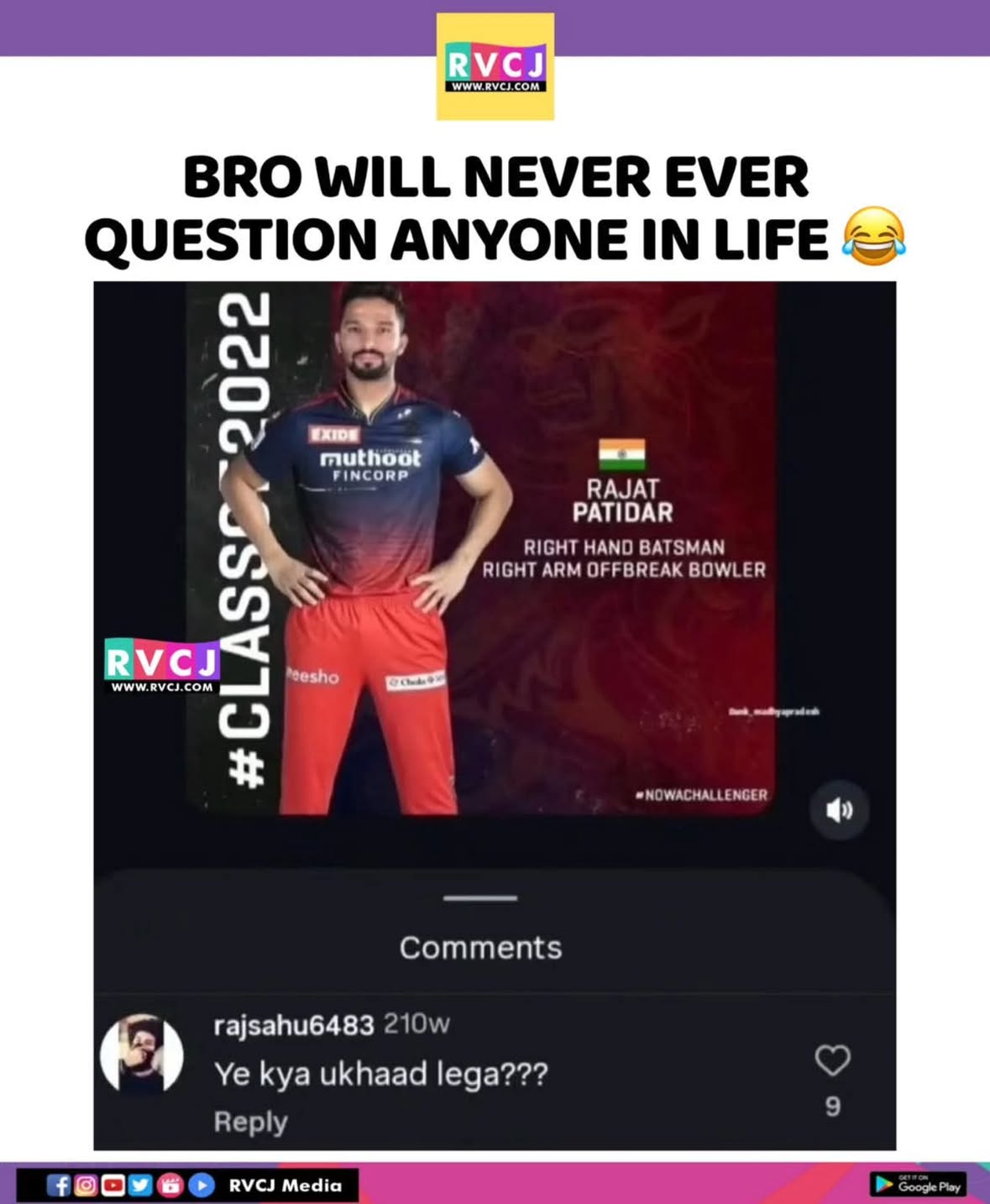 Never Ever Underestimate Anyone 🗿
#rvcjinsta