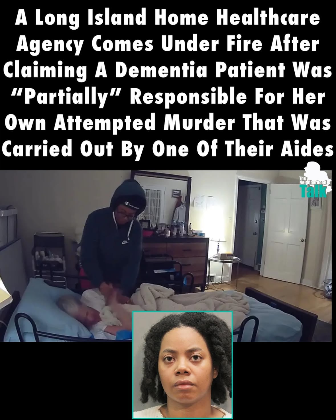 TNHT Staff: @staxxssss_malone
——————
Oh nah! Neighbors, have y’all heard about this? A Long Island home healthcare agency is facing scrutiny after claiming that an 84-year-old dementia patient was partially responsible for injuries she suffered during an alleged attempted murder carried out by one of its aides.
—————————
According to newly filed court documents, Hicksville-based nonprofit Aides at Home argued that Wendy Wilson’s injuries were caused “in whole or in part” by her own actions and not by any negligence on the part of the agency.
—————————
The agency’s defense was that Wilson, who suffers from dementia, was reportedly asleep when the attack began. Surveillance footage allegedly shows home health aide, 23-year-old Amanda Fraser, holding an 8-inch chef’s knife in Wilson’s body for approximately 16 minutes while whispering for the elderly woman to “just let go.” The footage reportedly also captured Fraser demanding that Wilson look her in the eyes as she screamed in pain.
—————————
Thankfully, Wilson did not die from her injuries, Fraser allegedly removed the knife from her torso and fled the residence, leaving the elderly woman severely wounded and bleeding. Wilson remained undiscovered for several hours until a concerned loved one requested a welfare check. Nassau County police officers arrived at the home around 8:30 a.m. and found her barely alive. She was rushed to Nassau University Medical Center, where doctors treated a punctured lung and an infection stemming from the stab wound. 
—————————
Fraser was arrested later that day in Queens and charged with attempted murder along with several additional offenses. Thoughts?