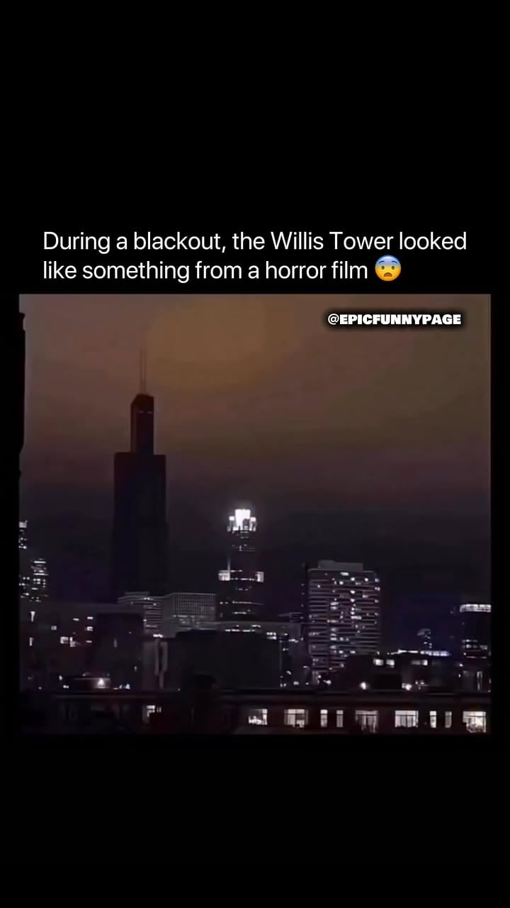 Fun fact: Willis Tower was the tallest building in the world for nearly 25 years after its completion in 1973, when it was originally known as the Sears Tower.

Standing 1,450 feet (442 meters) tall, the tower became one of the most recognizable parts of the Chicago skyline and remains one of the tallest buildings in the United States.

One interesting detail is that during major blackouts or severe weather events, the building’s lights can go completely dark, creating eerie images that often go viral online because the tower suddenly looks like something from a disaster movie.

Another cool fact is that the tower’s famous Skydeck features glass boxes called “The Ledge” that extend out from the building, allowing visitors to stand directly above the city with nothing but glass beneath their feet.

That mix of engineering, height, and iconic status is what made the Willis Tower one of the world’s most famous skyscrapers. 🏙️⚡🌃

🎬: Willis Tower
🏢: Willis Tower Management
📺: Chicago Tourism / Documentary Features / Viral Videos