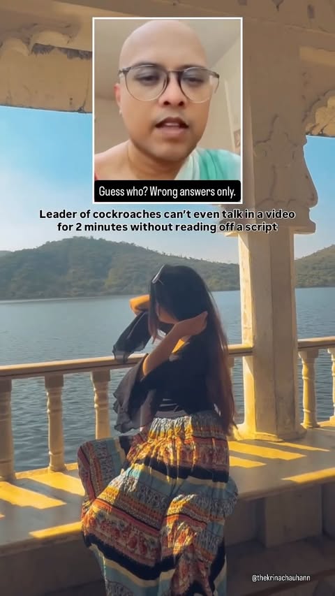 If someone can’t speak for even 2 minutes without reading every line off a script, maybe showing up for a protest in India is the least impressive part of the plan. Imagine preparing to “lead” a movement but needing a teleprompter for basic sentences 😂confidence apparently ends where the script ends. People usually expect leaders to at least sound like they know what they’re talking about instead of sounding like they’re reciting homework in front of the class.

#hindu #fyp #harharmahadev #cockroachjantaparty #bjp