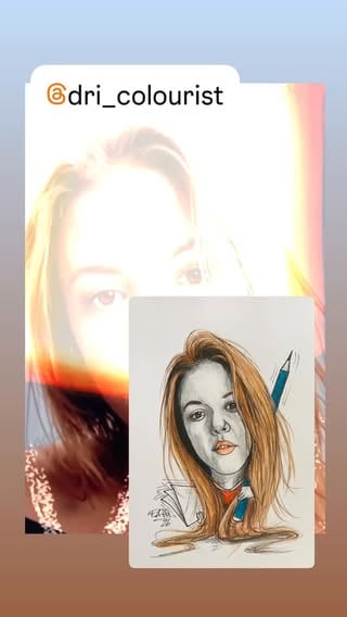 Adriana! Artista ✏️✒️ @dri_colourist! Brasile 🇧🇷 #portrait#✏️✒️🎨