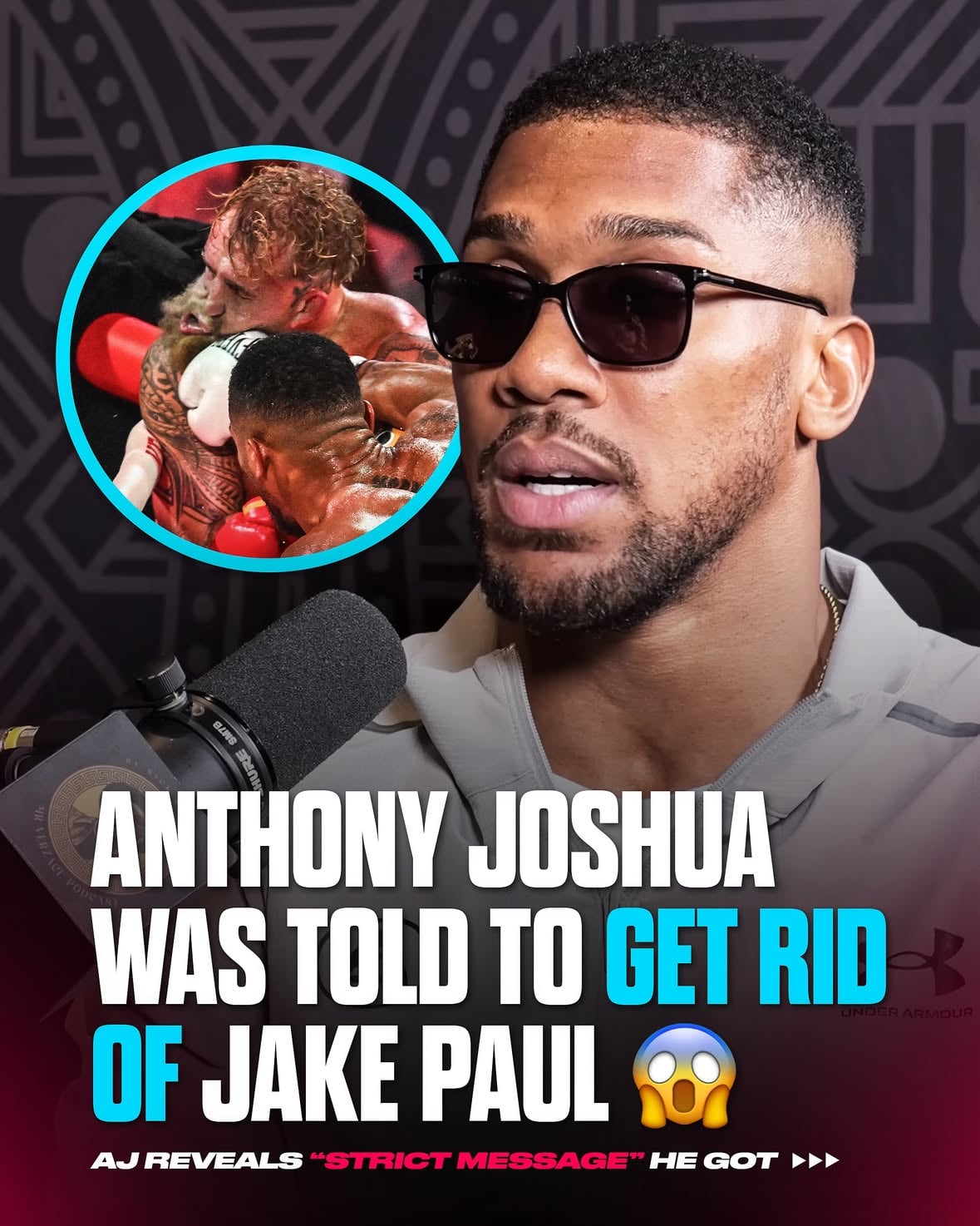 Anthony Joshua says he received a “strict message” to take Jake Paul out of boxing 👀

(via Ring Magazine)
