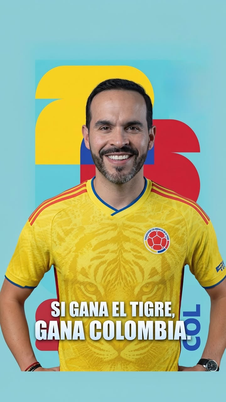Llegó el momento de la batalla final, el segundo tiempo donde seguiremos haciendo historia. ⚽️🇨🇴

Hemos recorrido la Patria, hemos demostrado de qué estamos hechos y ahora es el momento de dejarlo todo en la cancha. Por eso les pido que me ayuden con cuatro acciones sencillas pero poderosas:

▪️ Cambien su foto de perfil de WhatsApp por la nueva imagen oficial del Tigre y compártanla en sus estados.
▪️ Difundan nuestros contenidos con familiares, amigos y contactos.
▪️ Pónganse la camiseta de Colombia, saquen la bandera y llévenla con orgullo hasta el día de las elecciones.
▪️ Hagan sonar la canción del Tigre en sus casas, en sus carros y en sus redes sociales.

Pueden descargar la imagen oficial, la canción y todo el material de esta batalla aquí:
https://defensoresdelapatria.com/segunda-vuelta/.

Es hora de salir a dejarlo TODO en la cancha. Es hora de que gane Colombia.

Vota por Abelardo de la Espriella y José Manuel Restrepo a la Presidencia de Colombia.

Firme por la Patria. 🇨🇴🐅