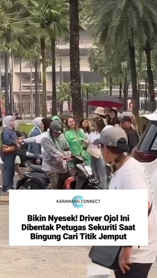Seorang driver ojek online mendapat teguran keras dari petugas keamanan setelah tanpa sengaja memasuki area terbatas saat konser F4 di Indonesia Arena, Gelora Bung Karno (GBK), Jakarta, Sabtu (30/5/2026). Saat itu, pengemudi tersebut diketahui tengah mencari titik penjemputan penumpang di sekitar lokasi acara.

Dalam video yang beredar, seorang petugas keamanan terdengar membentak sambil meminta driver tersebut segera keluar dari area yang tidak diperbolehkan untuk umum.

Video TikTok/bangelyas24

#KarawangConnect