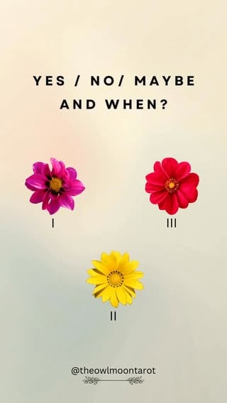 Yes / No / Maybe and when? 

But first—make sure to follow @theowlmoontarot as a part of energy exchange!

Energy exchange means giving back when you receive. When you respect this give-and-take, you’ll notice a positive shift!

I: This feels like a strong YES, but it may come after a period of change, closure, or letting go of something that no longer aligns with your path. What you’re asking about seems to have long-term potential and feels connected to a bigger purpose rather than a temporary situation. There’s a sense that things are being redirected behind the scenes so the outcome can unfold in a healthier and more stable way. You may also receive an important realization, answer, or confirmation that helps you move forward with more confidence. Even if progress has felt slow, the energy here suggests that things are moving in the right direction. Overall, this is a positive outcome that appears after necessary growth and transformation.

⏳ Timeline: Expect signs, movement, or a clear answer within the next 1–2 months, with stronger results becoming visible as the year progresses.

Comment “I trust divine timing and positive outcomes 811” to claim.

FOLLOW NOW FOR ENERGY EXCHANGE.
Tap follow as a way of giving back and keeping the energy flowing.
This is a two-way exchange—what you pour into the universe returns to you.

II and III in the comments 📌 

#tarot #tarotreading #tarotreader #pickacard