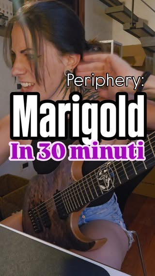 Marigold in 30 minuti? Fatto ✅️
🌟Proponi la prossima sfida! 

➡️Ogni chitarrista ha il suo modo di studiare... beh, io parlo da sola, invoco creature mostruose, chiamo all'appello tutti santi compreso l'altissimo ma soprattutto MI DIVERTO! Mi metto alla prova, capisco il mio limite e cerco sempre di superarlo.
E ricordatevi: prima pulizia e coordinazione, la velocità è solo una conseguenza. 💜 

Metal guitarist
Girl guitarist
Periphery song
Metal music