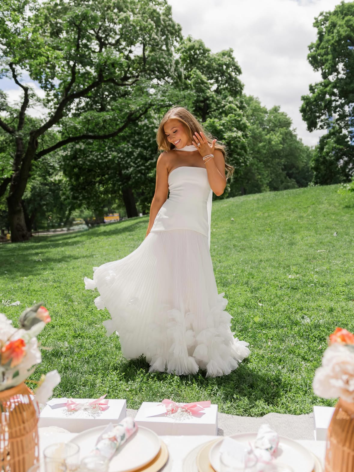My bridesmaid proposal picnic🥐🎀💍 How lucky am I to have this many incredible girls in my corner and to stand by me on my wedding day🥹

From childhood play dates, high school football games, prom, sorority date parties, college graduation… these girls are the ones who have been here for me through every beautiful moment of my life. I’m so thankful I could bring everyone together in the city this weekend to celebrate and pour so much love into them💕

Thank you @popuppicnicnyc for seeing my vision and helping me curate this beautiful afternoon for my girls!🌷☁️