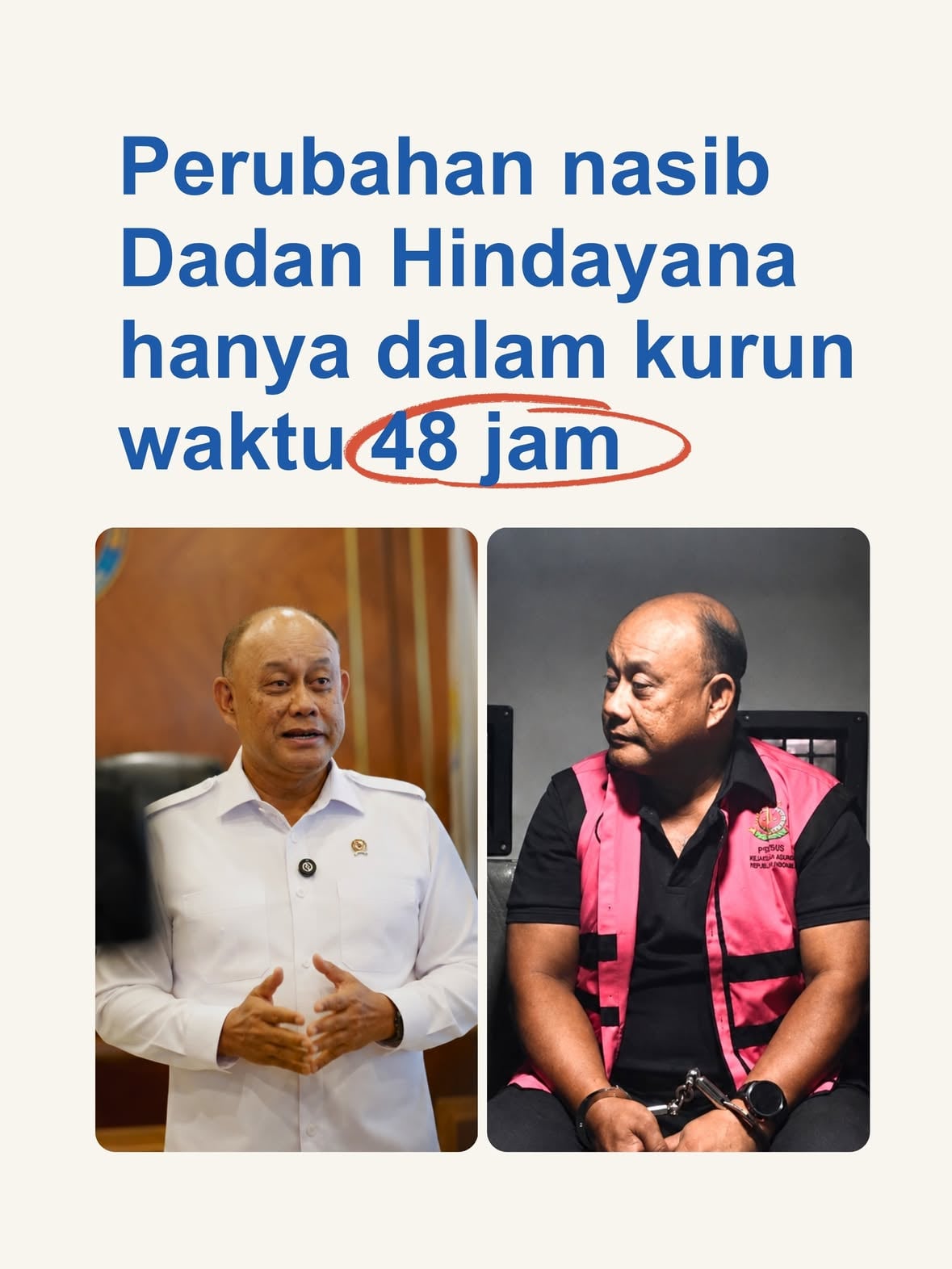 Secepat itu, lantas pelajaran apa yang bisa kita petik Derrr??