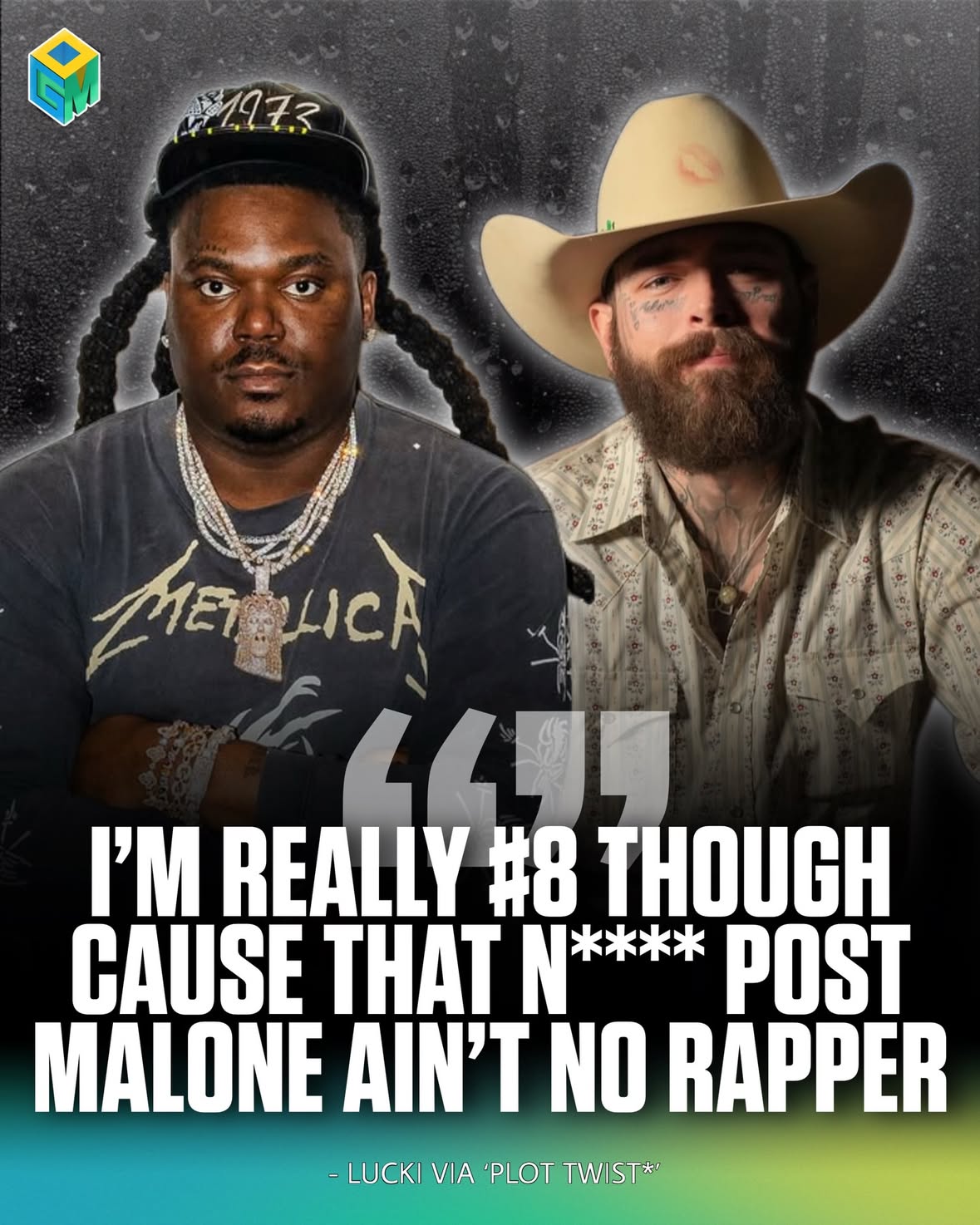 #Lucki says #PostMalone ain’t no rapper 💀😭

(📸 @adamdegross @_saulsosa )