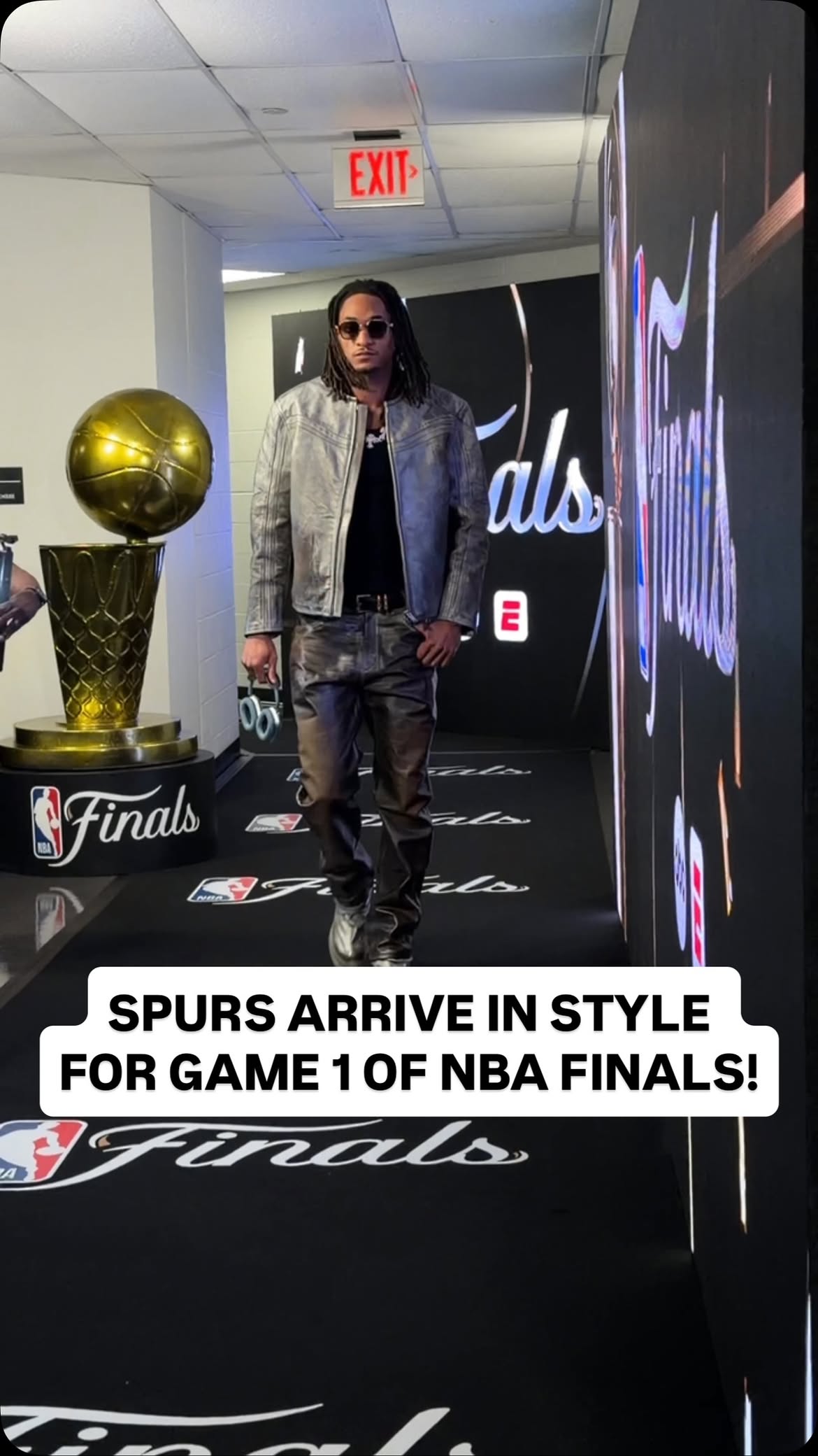 @spurs are in the building for their first NBA Finals appearance since 2014! 🏆 NYK/SAS Game 1 at 8:30pm/et on ABC