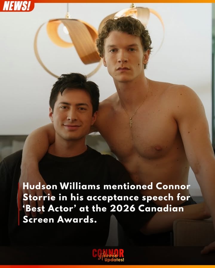 Hudson Williams mentioned Connor Storrie in his acceptance speech for ‘Best Actor’ at the 2026 Canadian Screen Awards.

“If I could cut this award down the middle I would because if these gay, yearning, little bottom eyes didn’t have a big sexy Russian to feast upon, my performance wouldn’t be as good. To the honorary Canadian Connor Storrie, I share this award with you."

#connorstorrie #hudsonwilliams #heatedrivalry #ilyarozanov #shanehollander