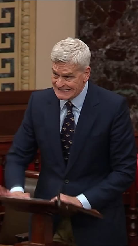 “Mr. President Trump, get engaged!” Sen. Bill Cassidy (R-LA) screamed as he slammed his desk during a floor speech on Wednesday, calling for the president to become more involved in Congress’s efforts to lower health care costs.
 
Watch more by tapping the link in our bio.

#billcassidy #senate #potus #politics #cspan